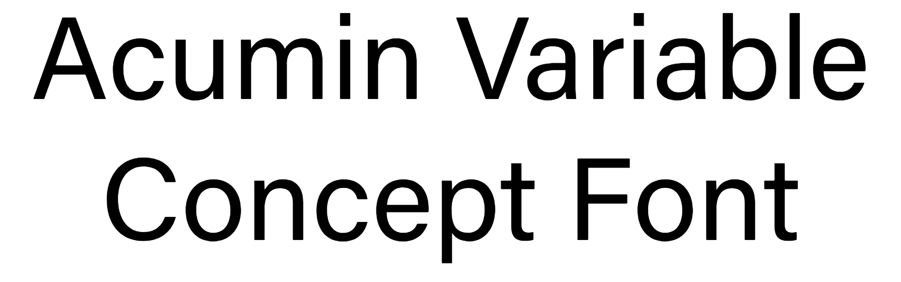Acumin Variable Concept Font Download
