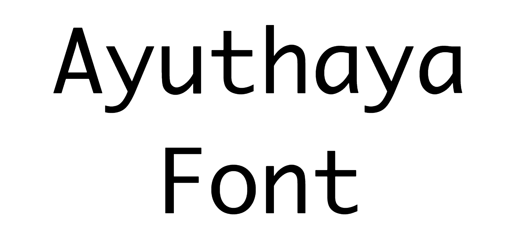 Ayuthaya Font Download