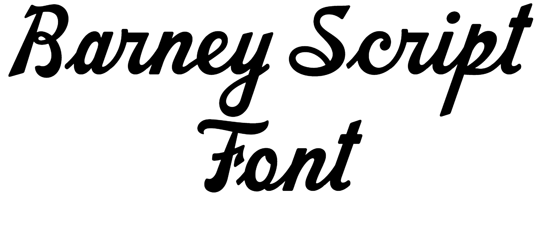 Barney Script Font Download