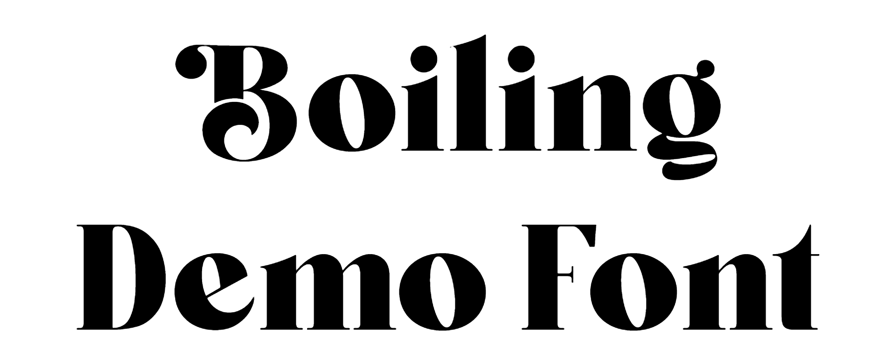 Boiling Demo Font Download