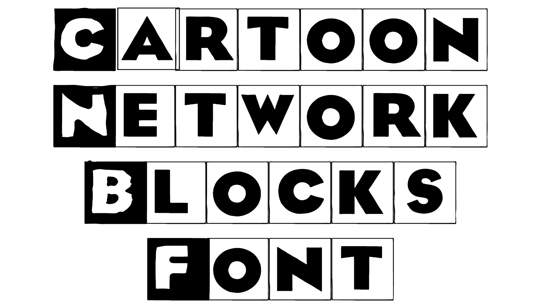 Cartoon Network Blocks Font Download