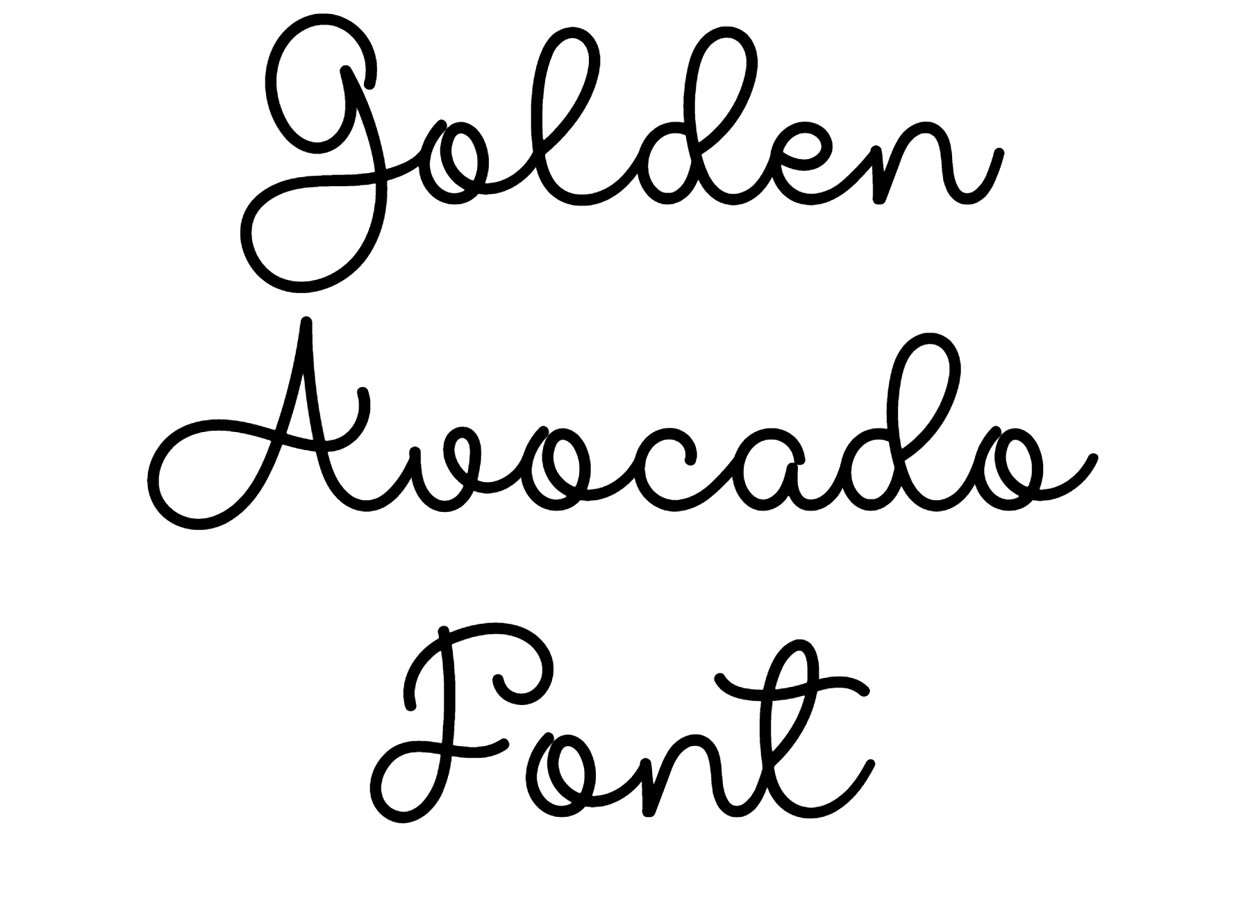 Golden Avocado Font Download