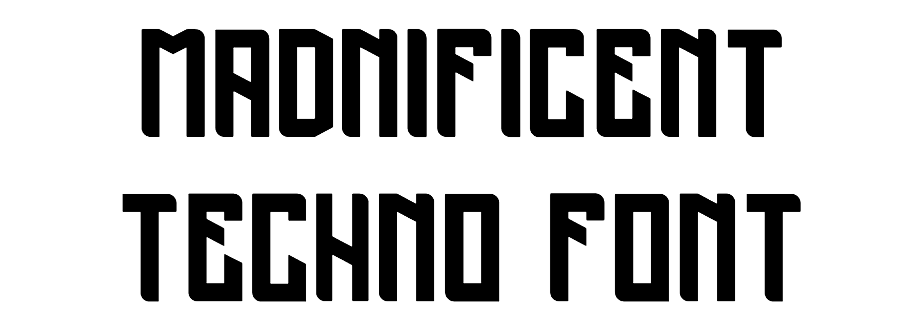 Madnificent Techno Font Download