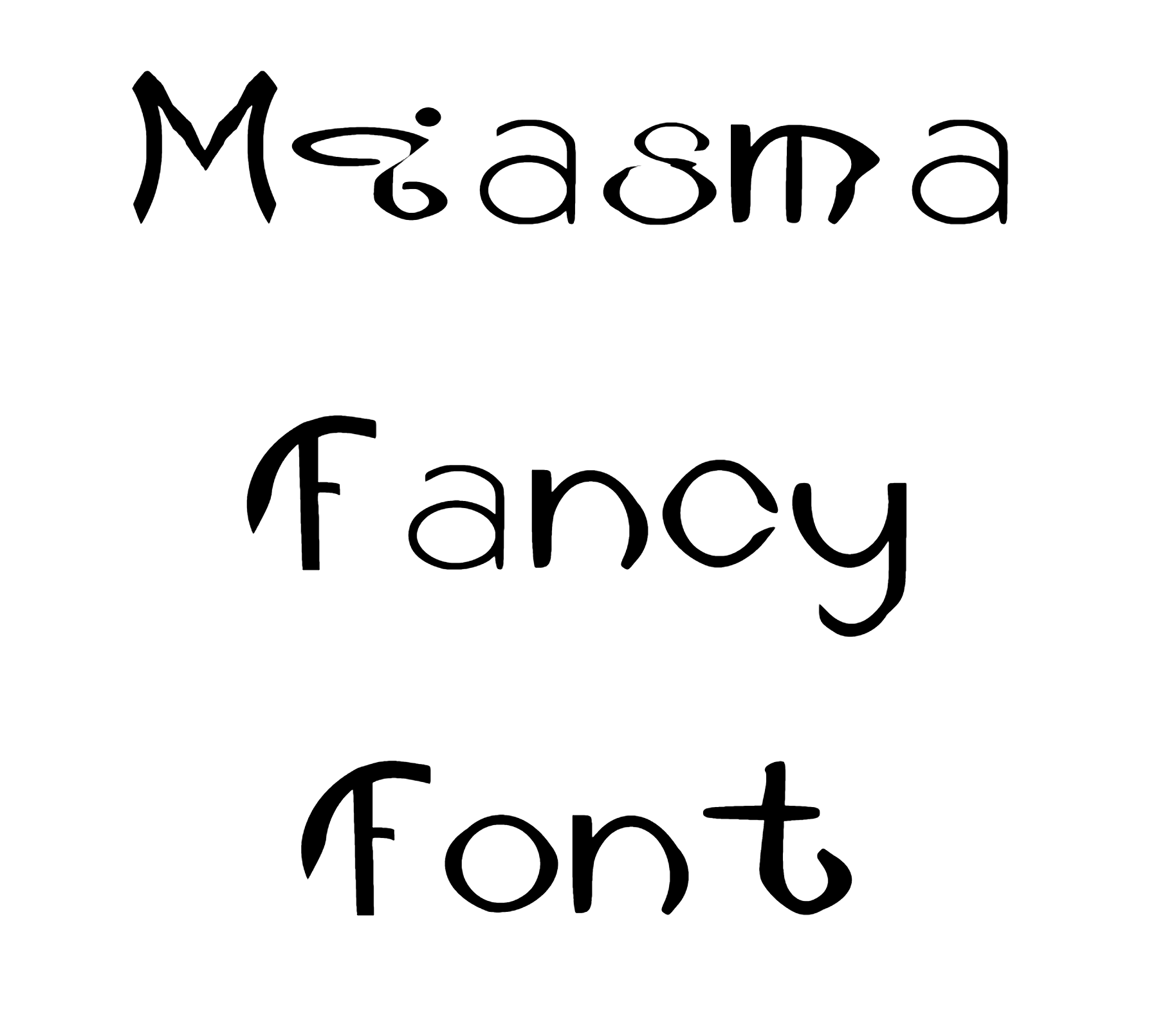 Miasma Fancy Font Download