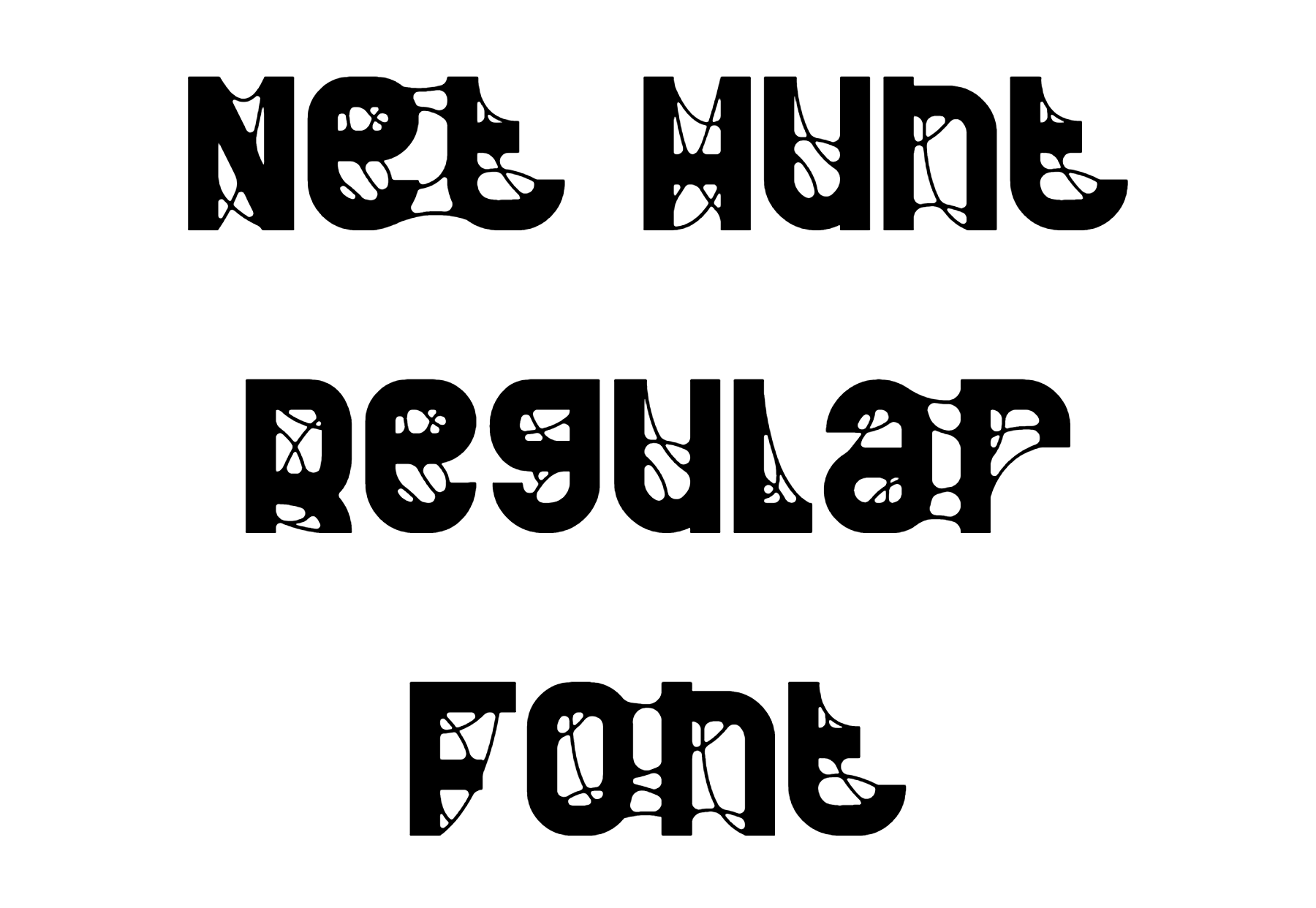 Net Hunt Regular Font Download