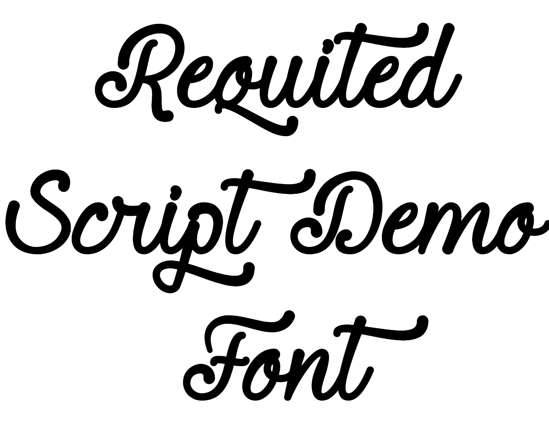 Requited Script Demo Font Download