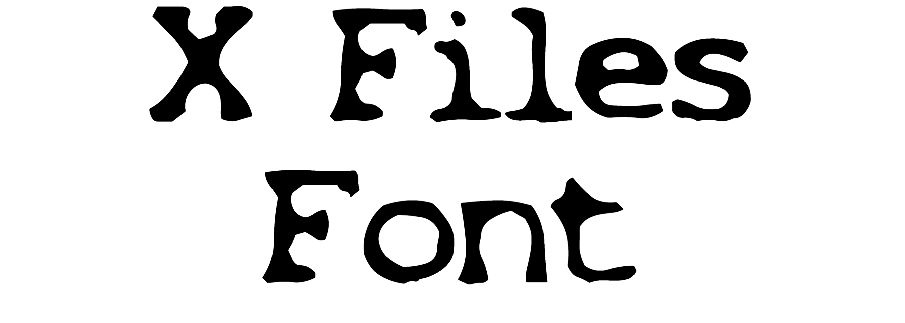 X Files Font Download