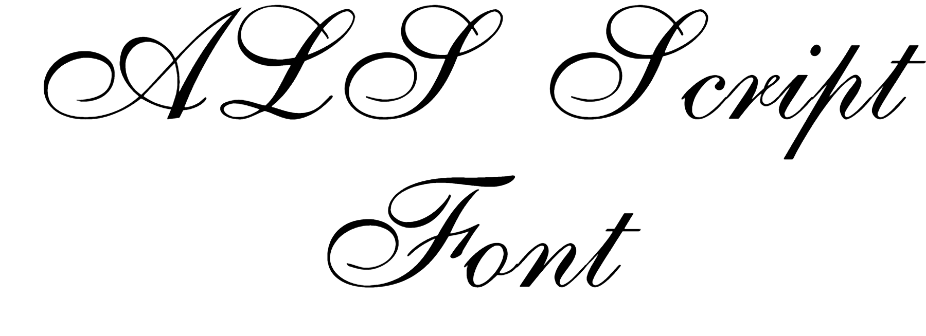 ALS Script Font free download