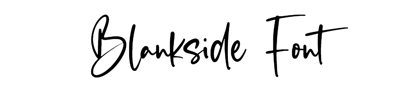 Blankside Font free download