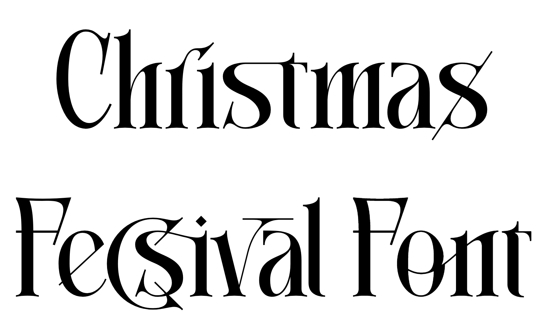Christmas Fecsival Font free download