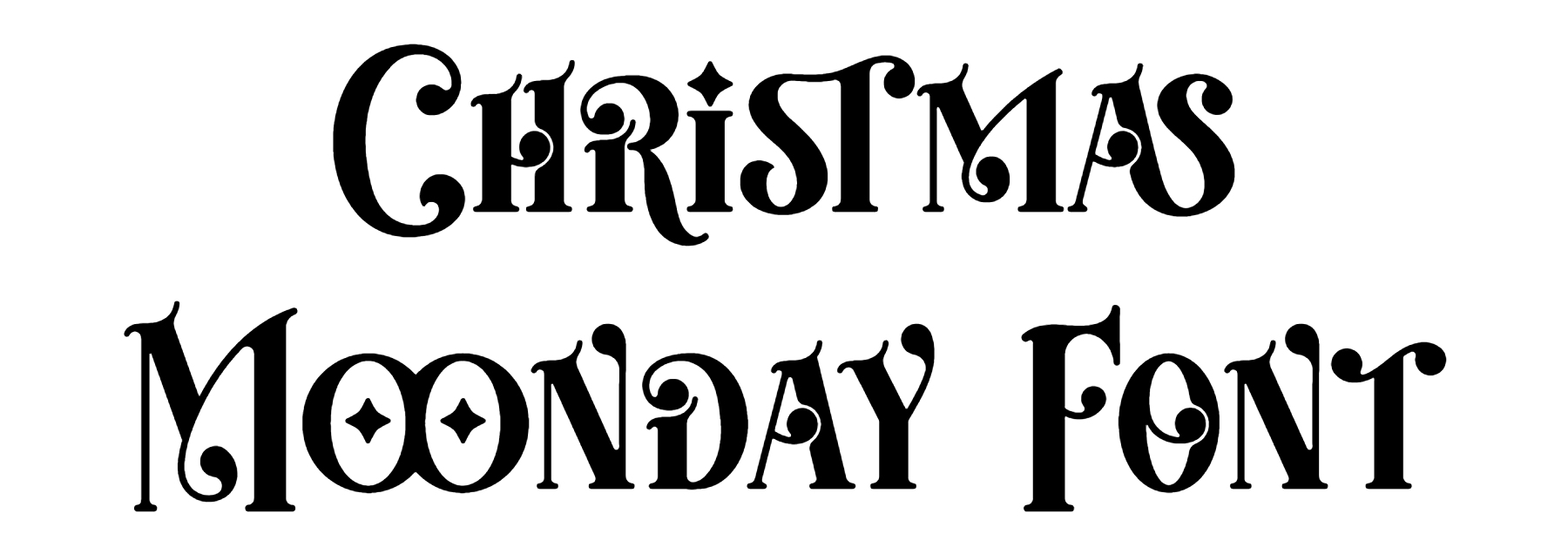Christmas Moonday Font free download