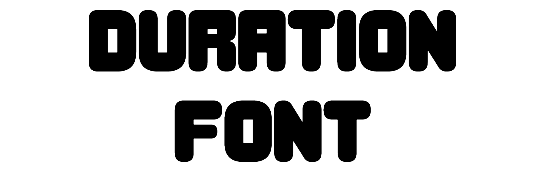 Duration Font free download