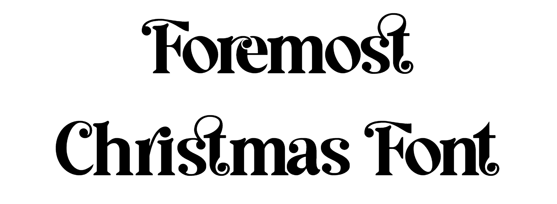 Foremost Christmas Font free download