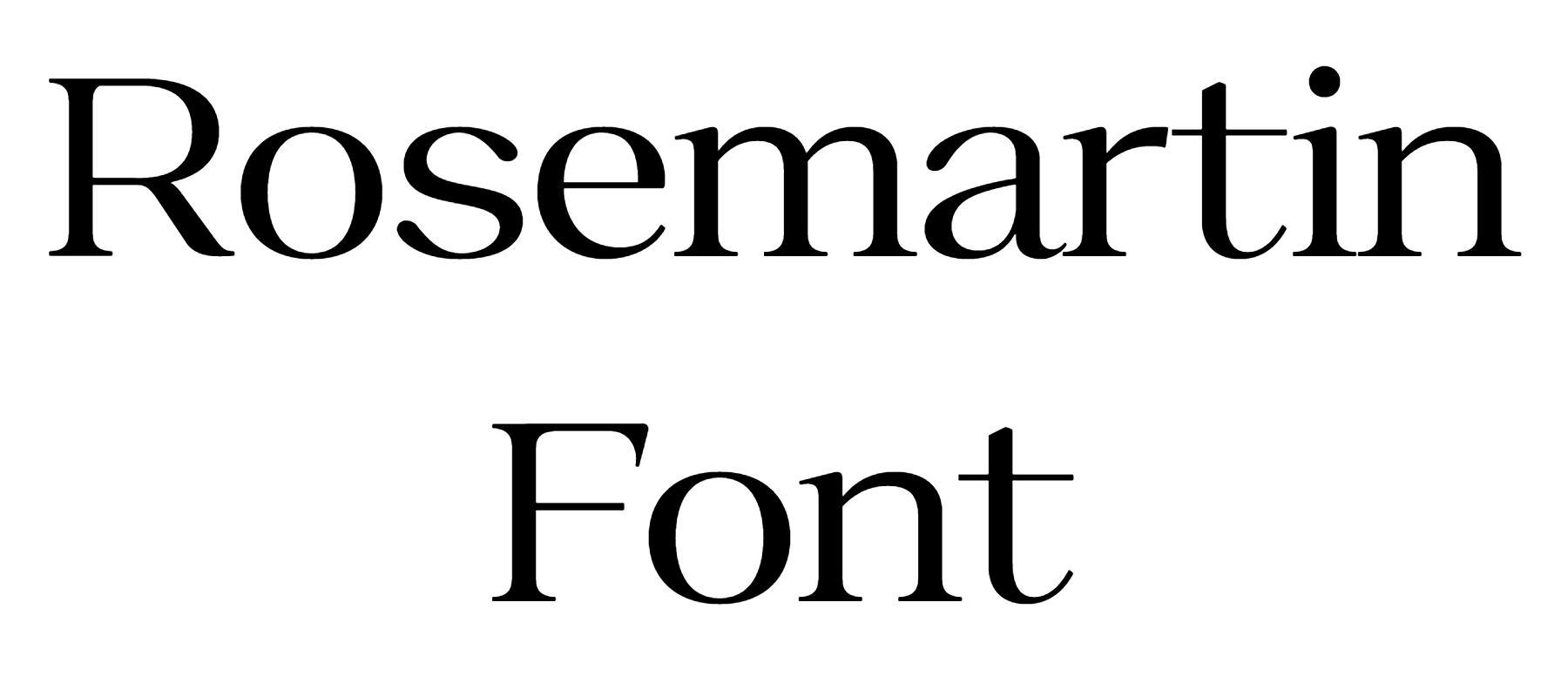 Rosemartin Font free download