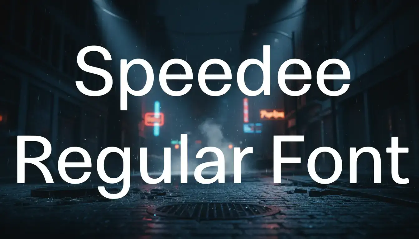 Speedee Regular Font
