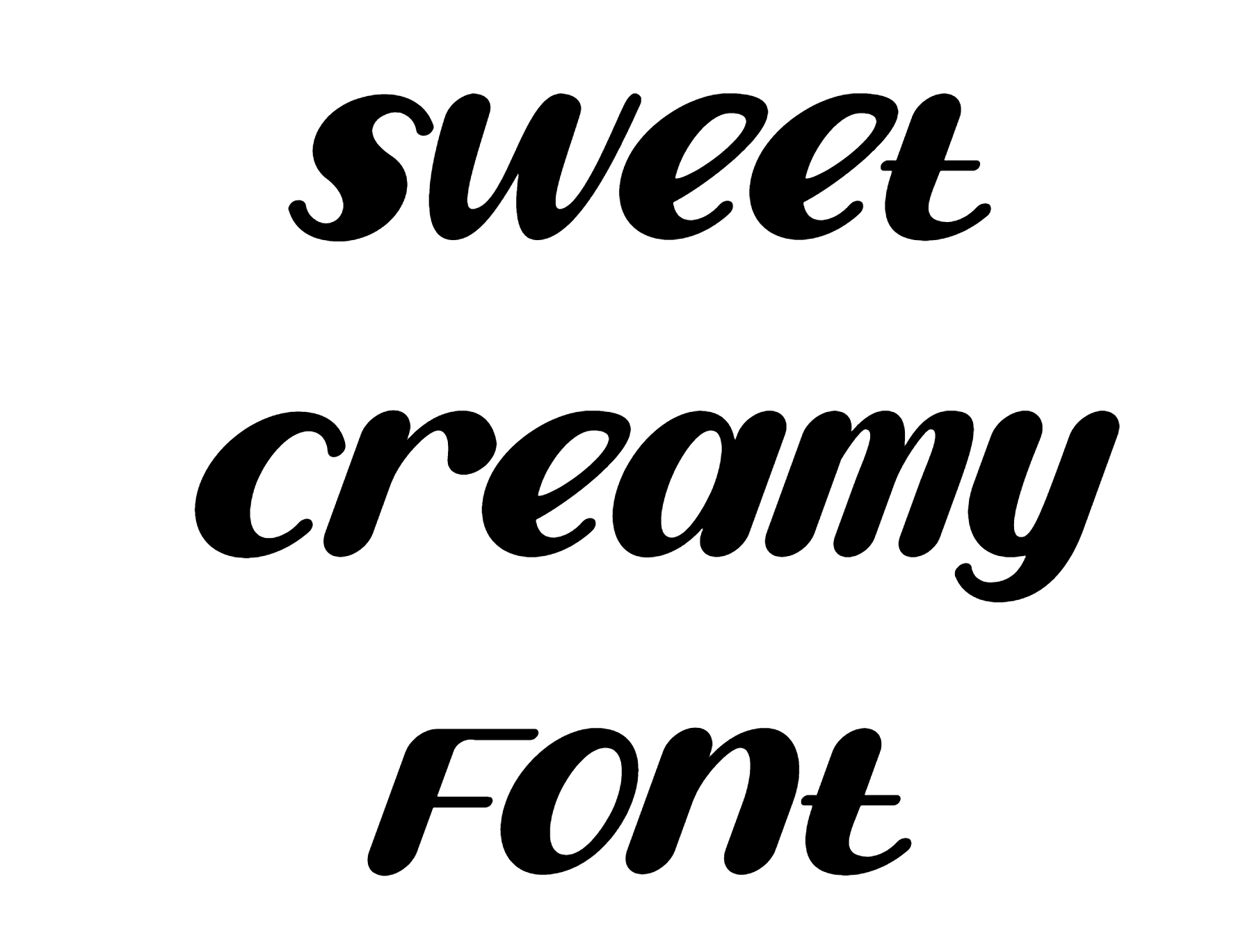 Sweet Creamy Font free download
