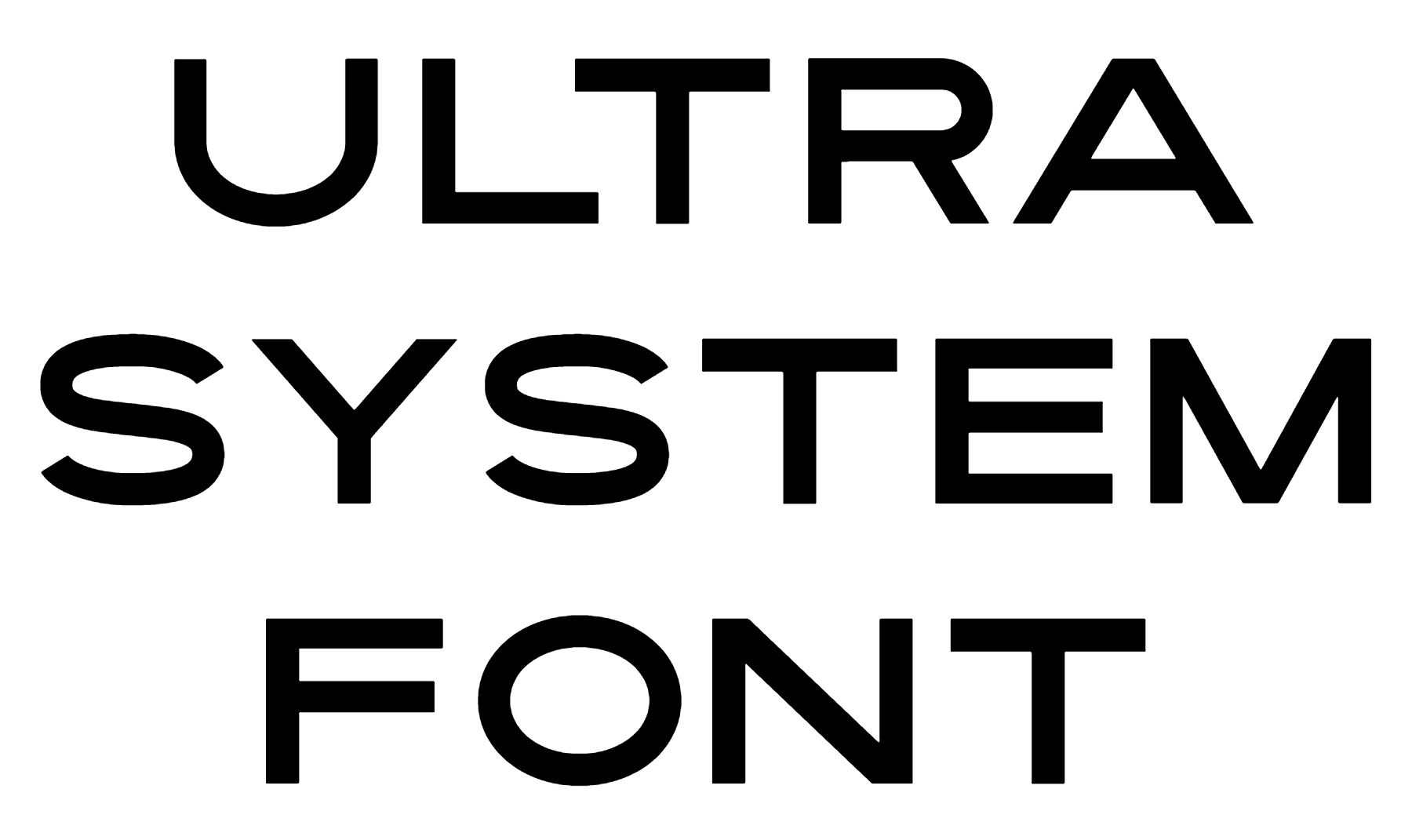 Ultra System Font | DafontStyle