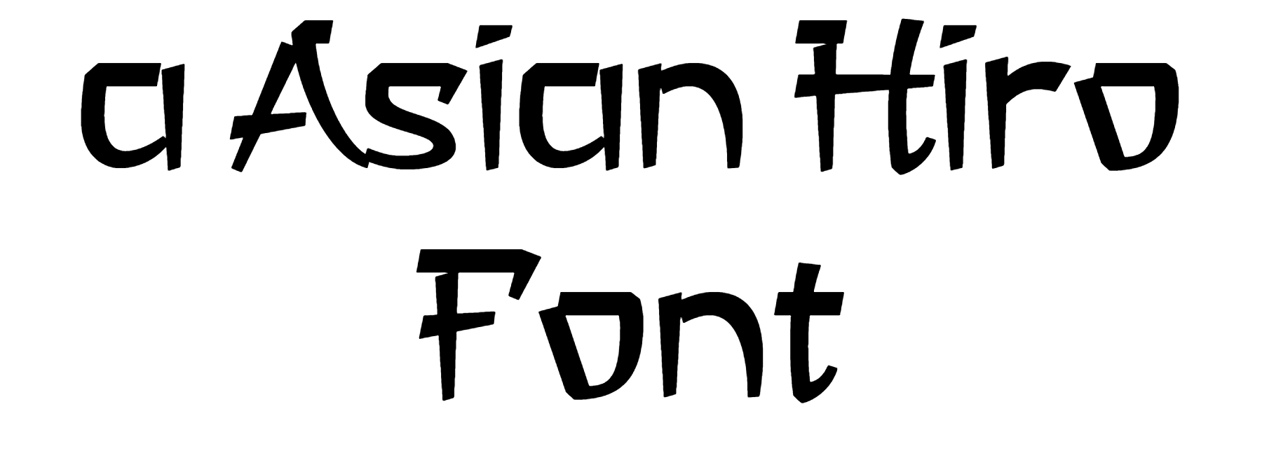 a Asian Hiro Font free download