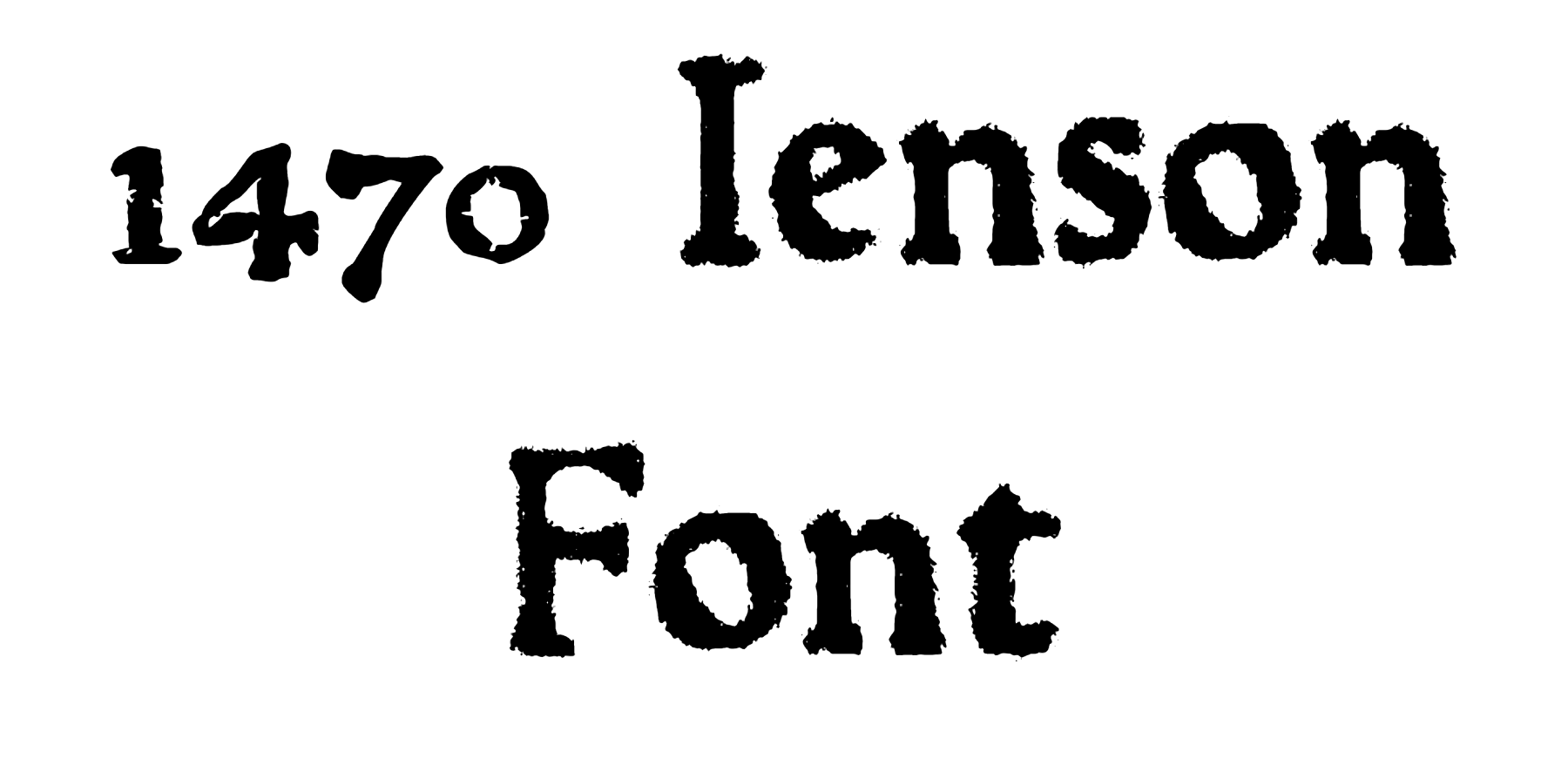 1470 Jenson Font free download