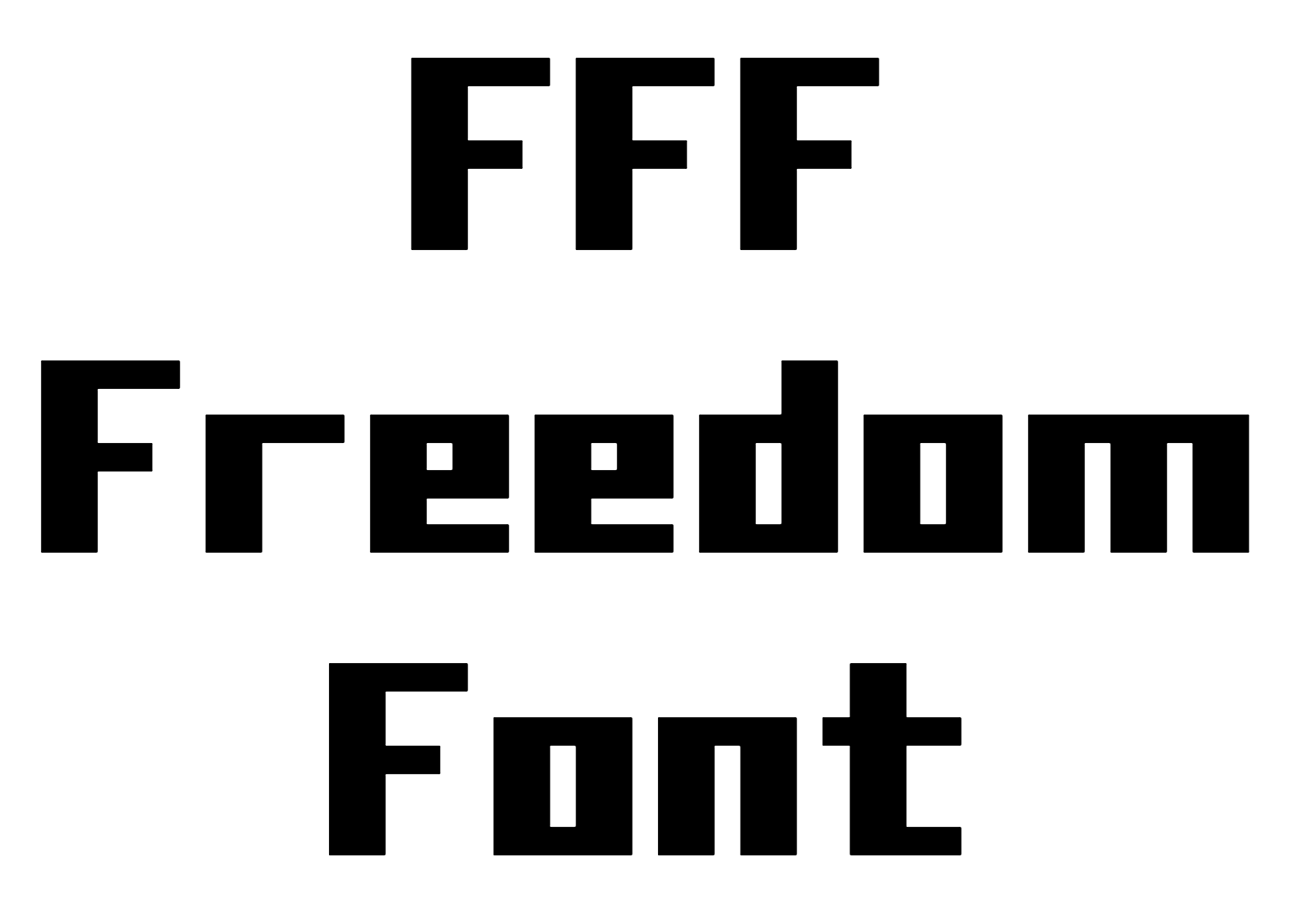 FFF Freedom Font free download