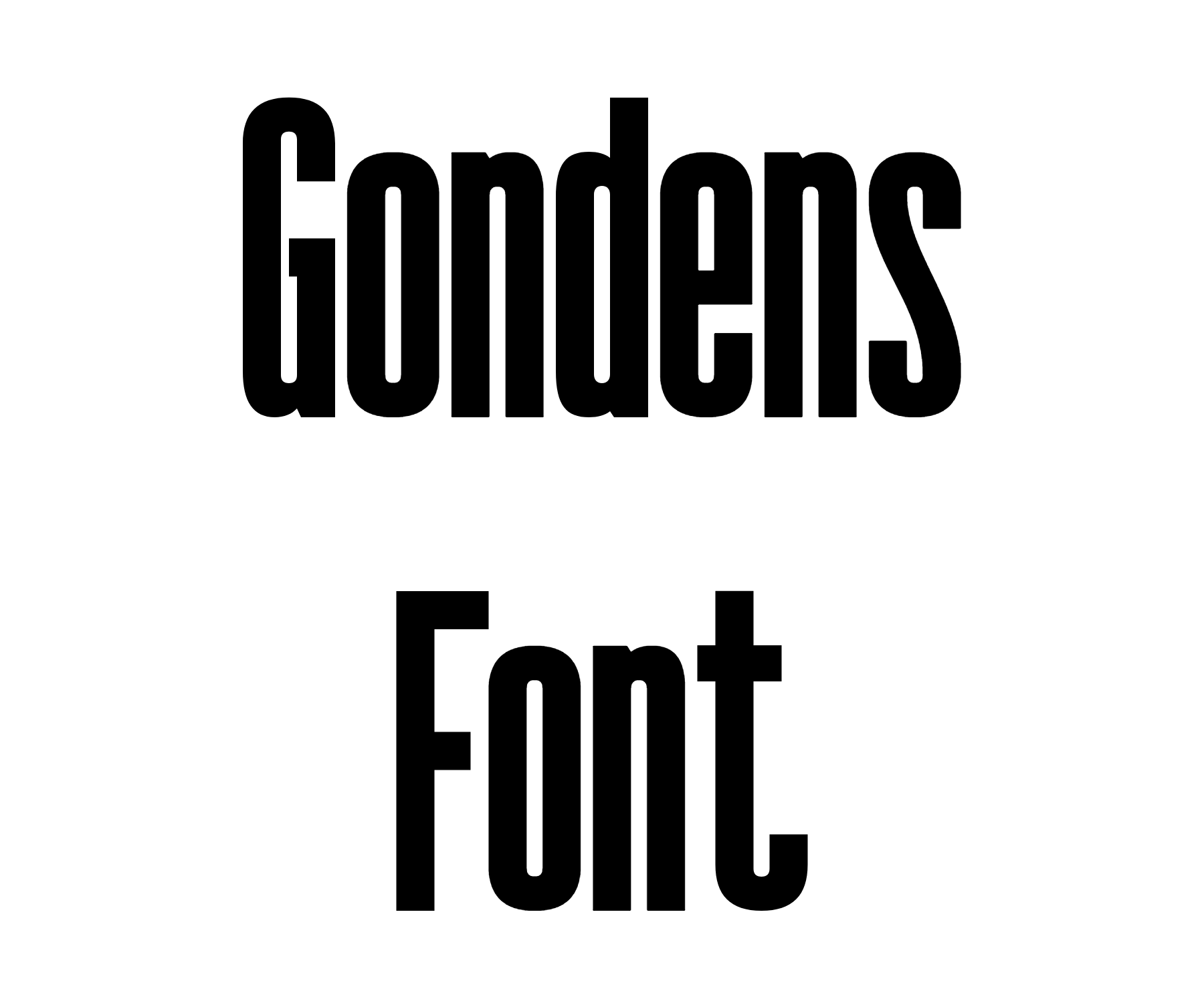 Gondens Font free download