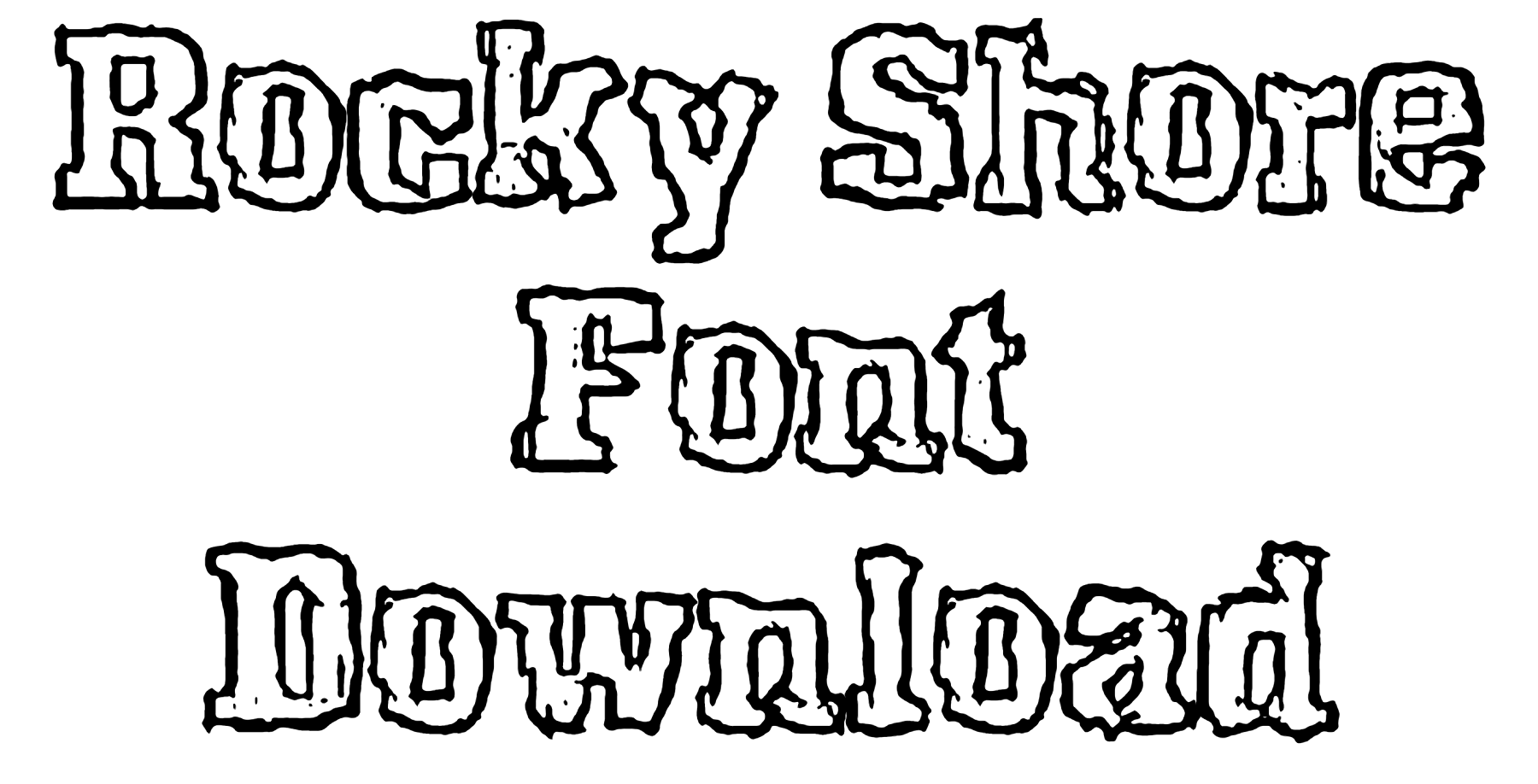 Rocky Shore Font free download