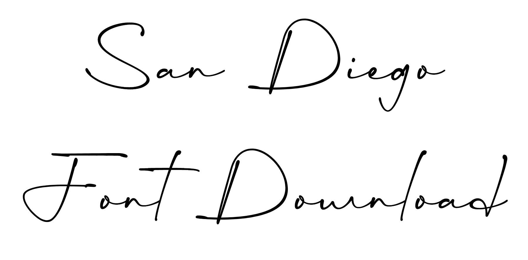 San Diego Font free download