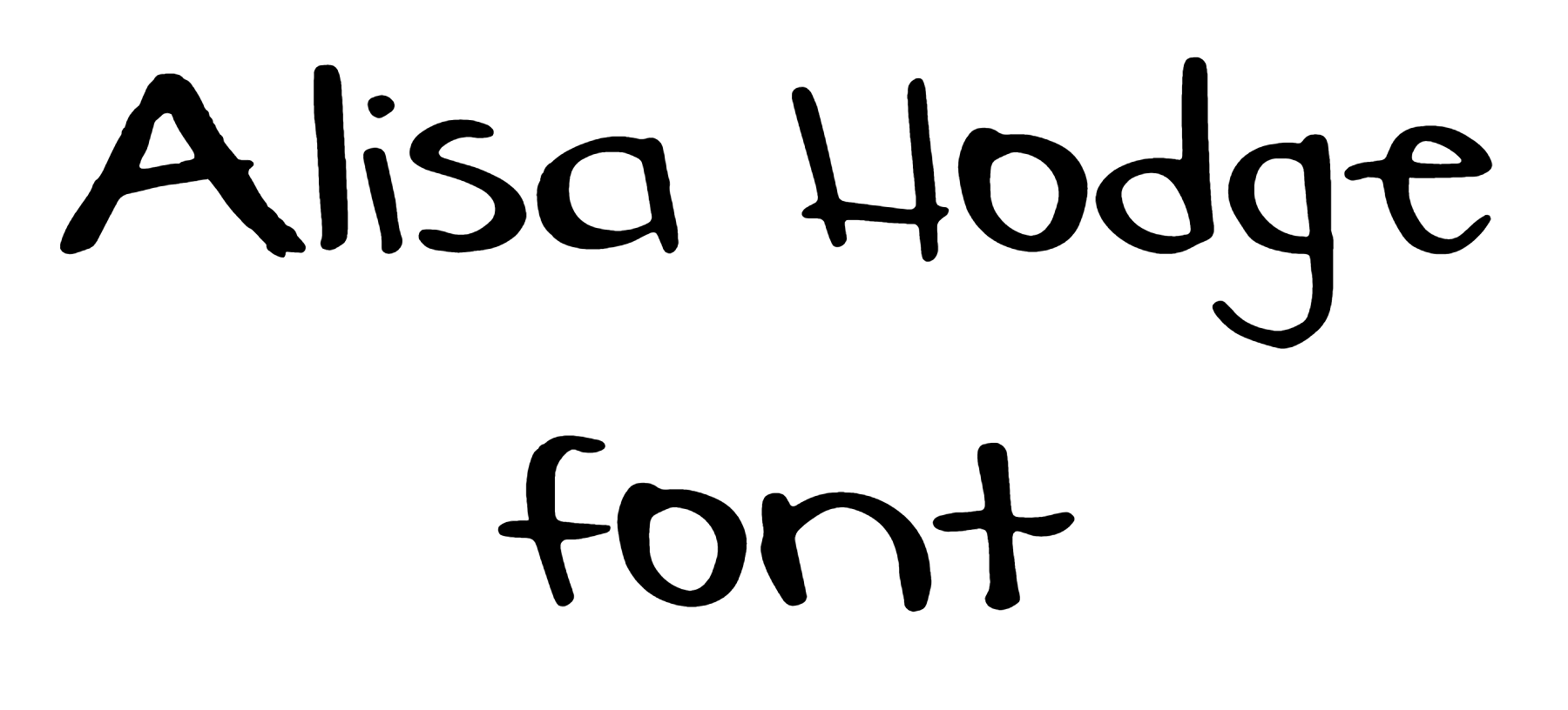Alisa Hodge font download
