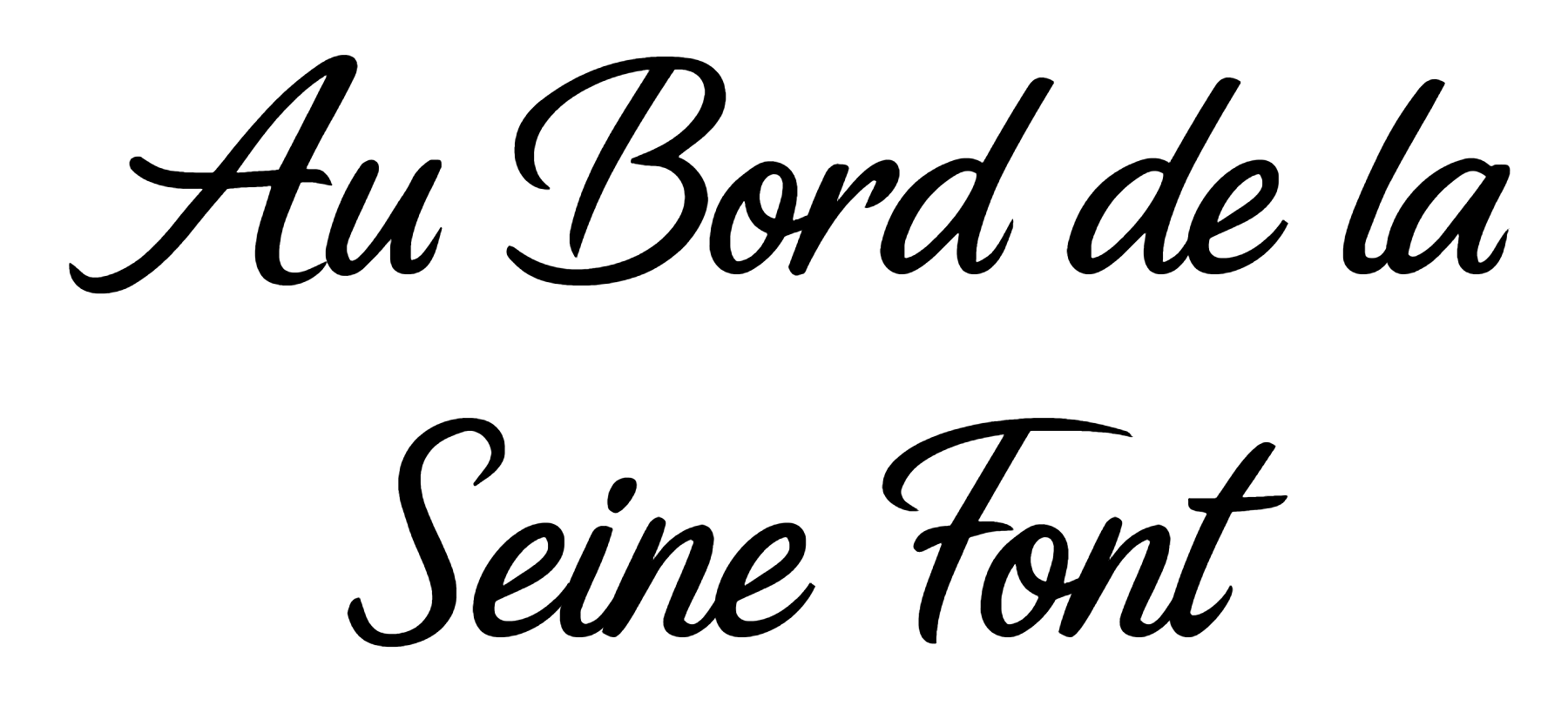 Au Bord de la Seine Font download