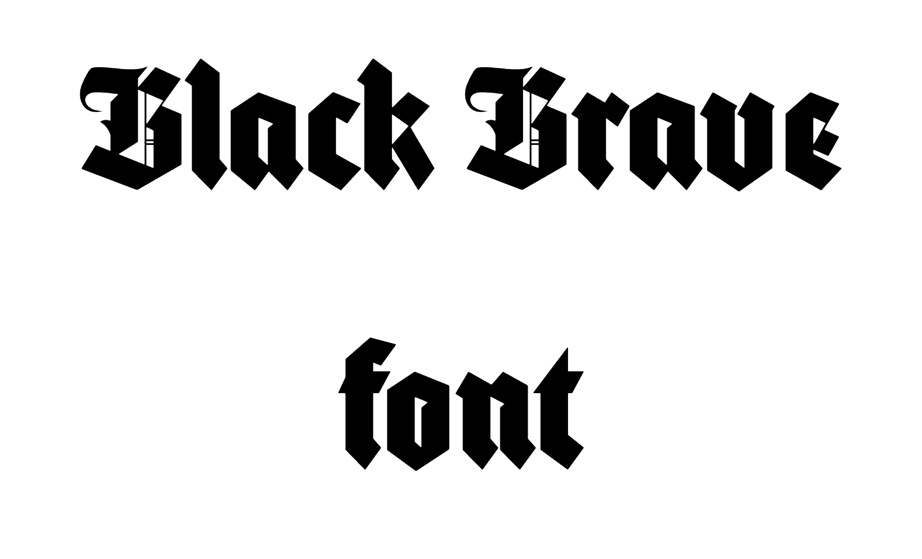 Black Brave font download