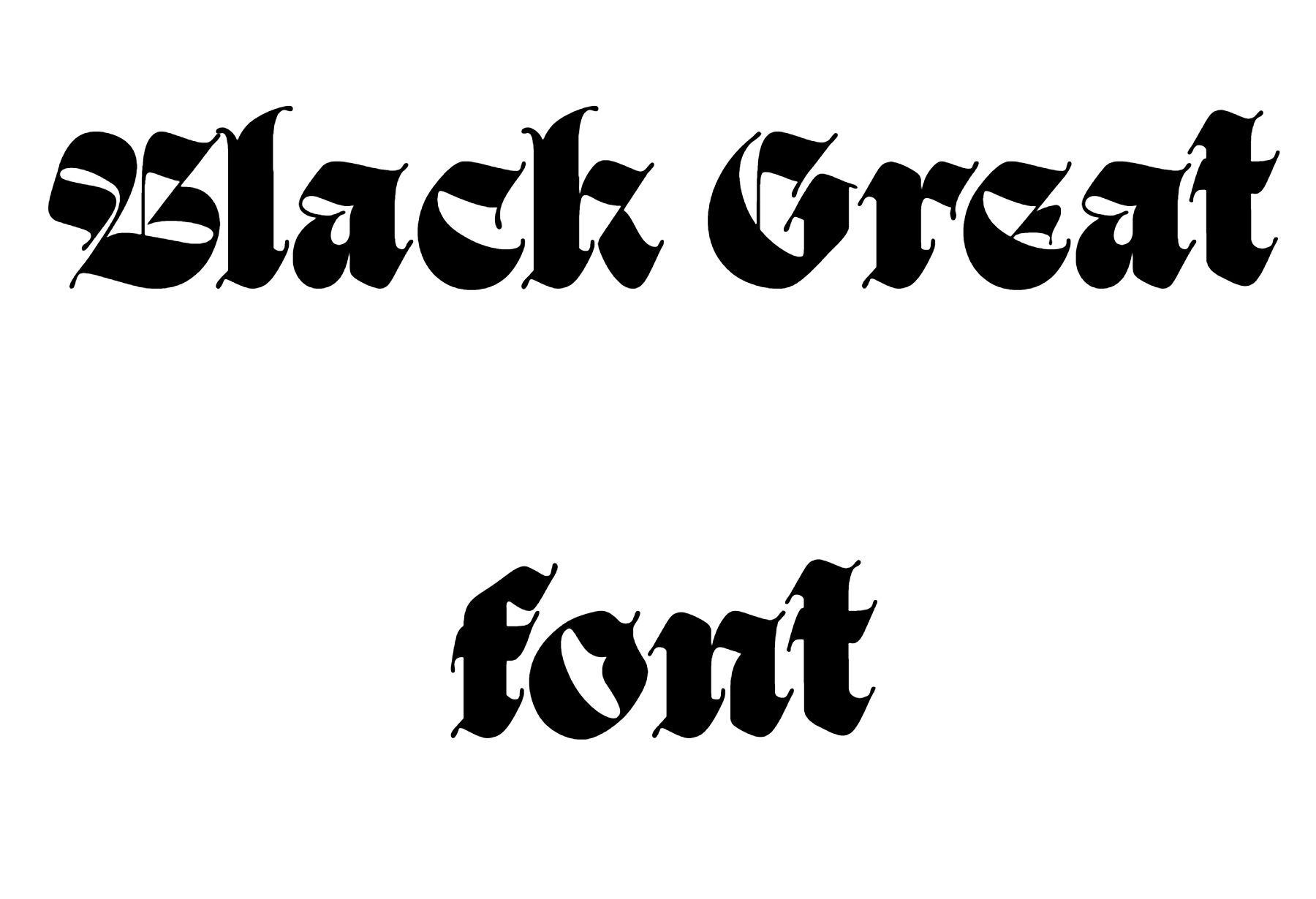 Black Great font download