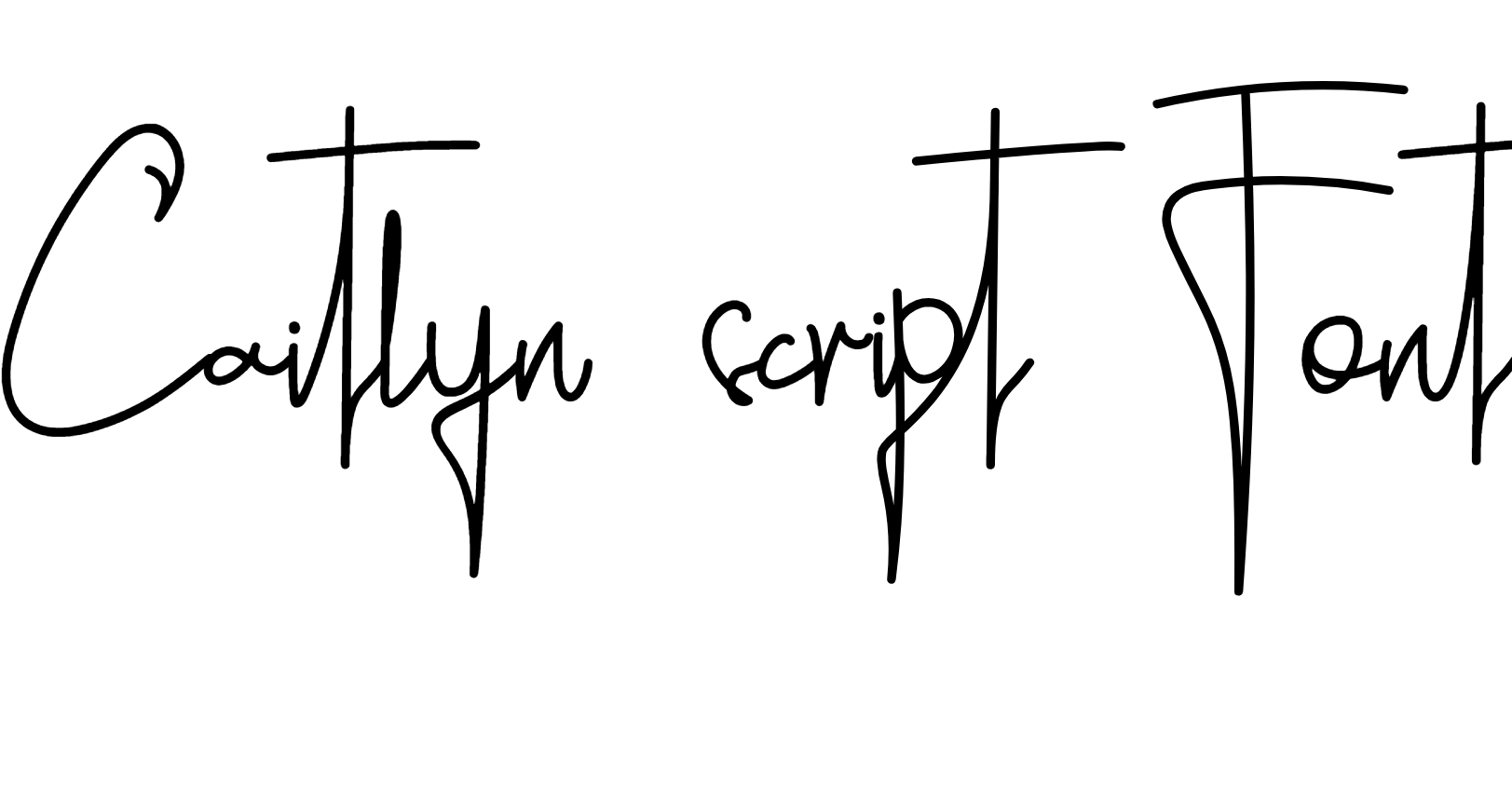 Caitlyn script Font Download