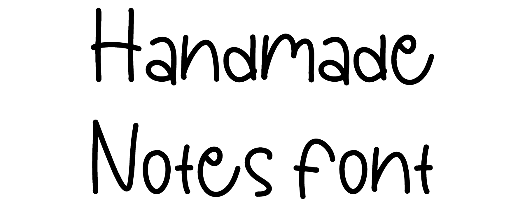 Handmade Notes font download