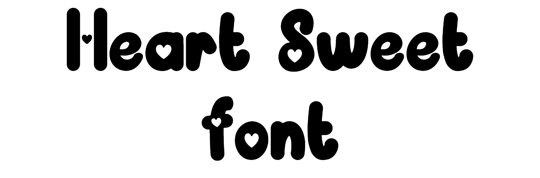 Heart Sweet font download