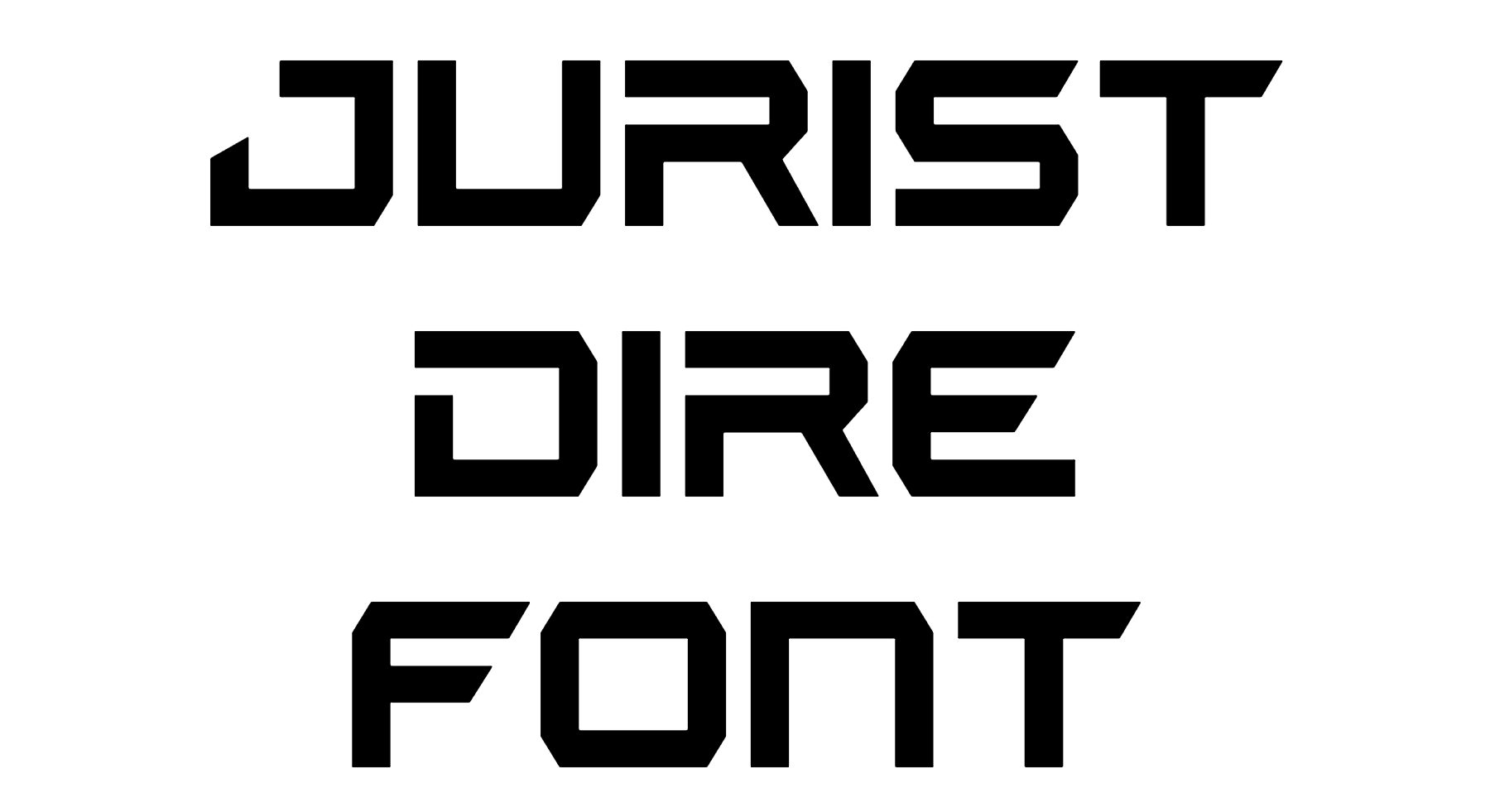 Jurist Dire font download