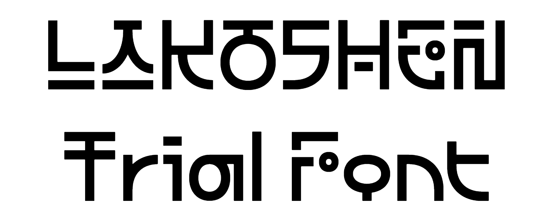 LAKOSHEN Trial font download