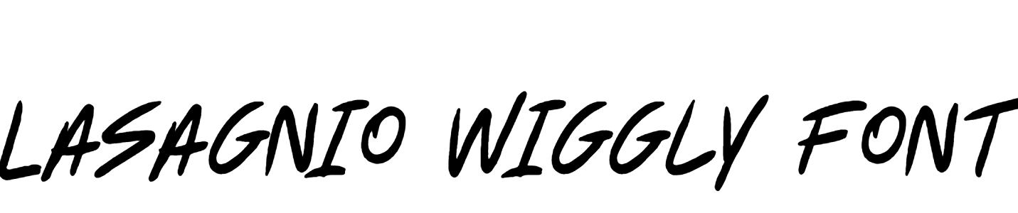 Lasagnio Wiggly font download
