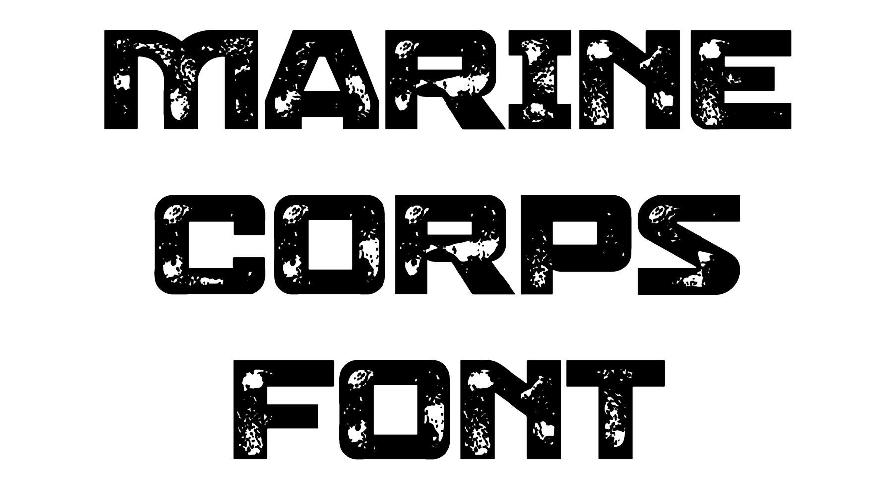 Marine Corps font download