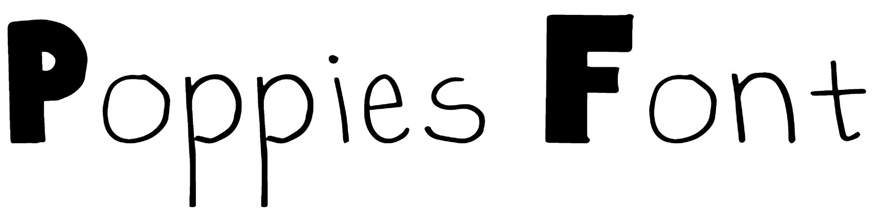 Poppies font download