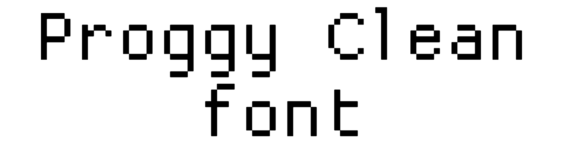 Proggy Clean font download