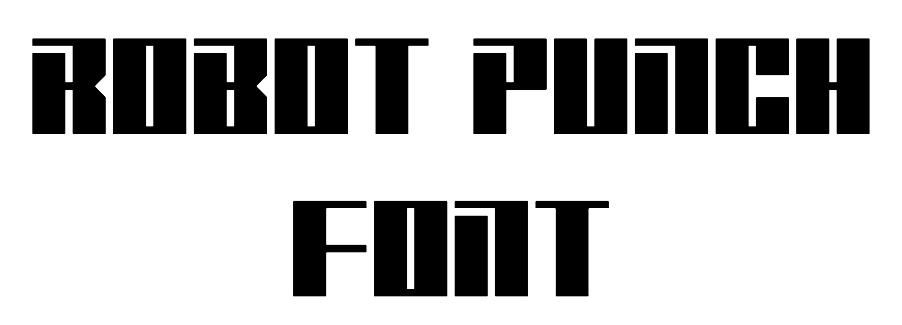Robot Punch font download