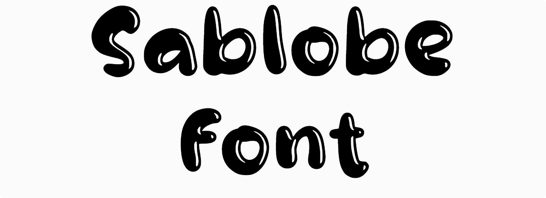 Sablobe font download