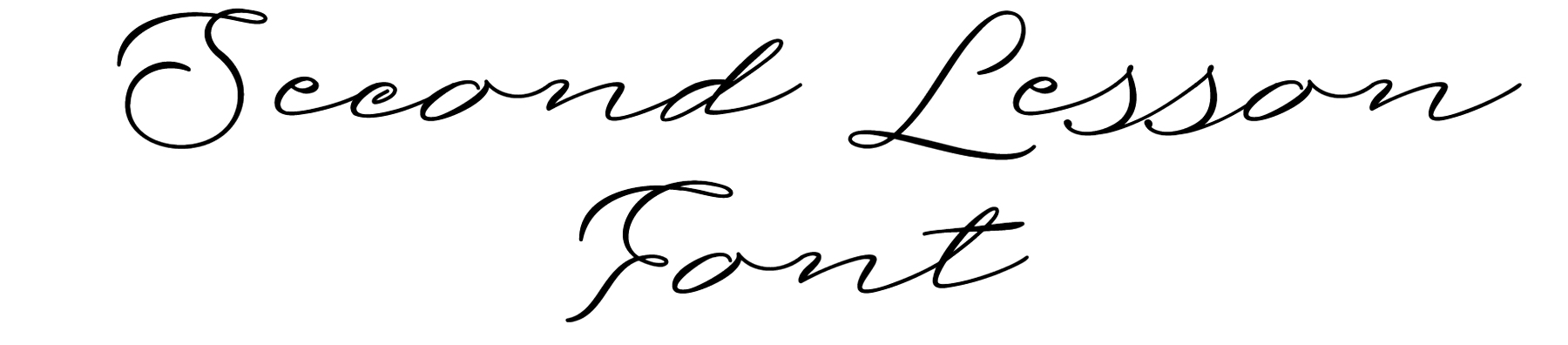 Second Lesson Font Download