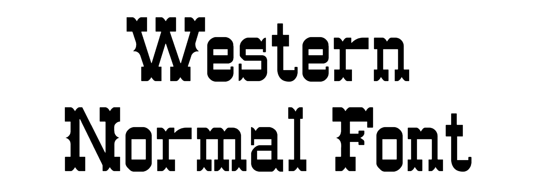 Western Normal Font Download