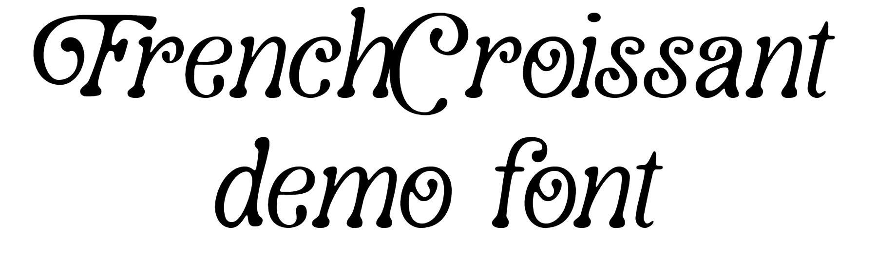 French Croissant demo font download