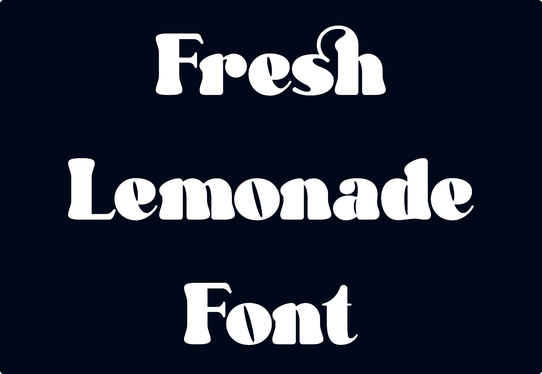 Fresh Lemonade Font download