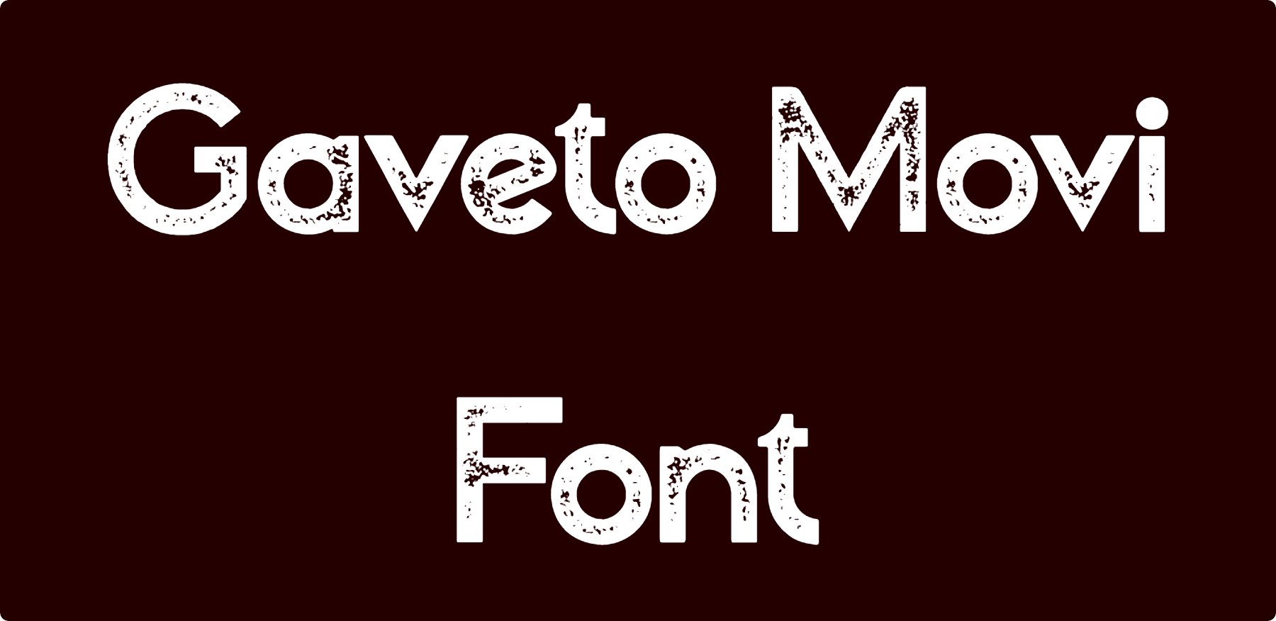 Gaveto Movi Font download
