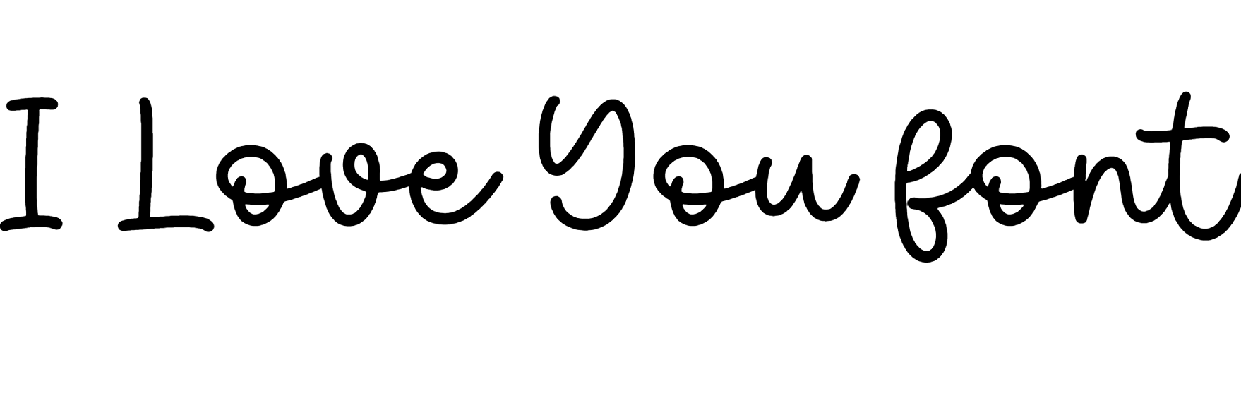 I Love You font download