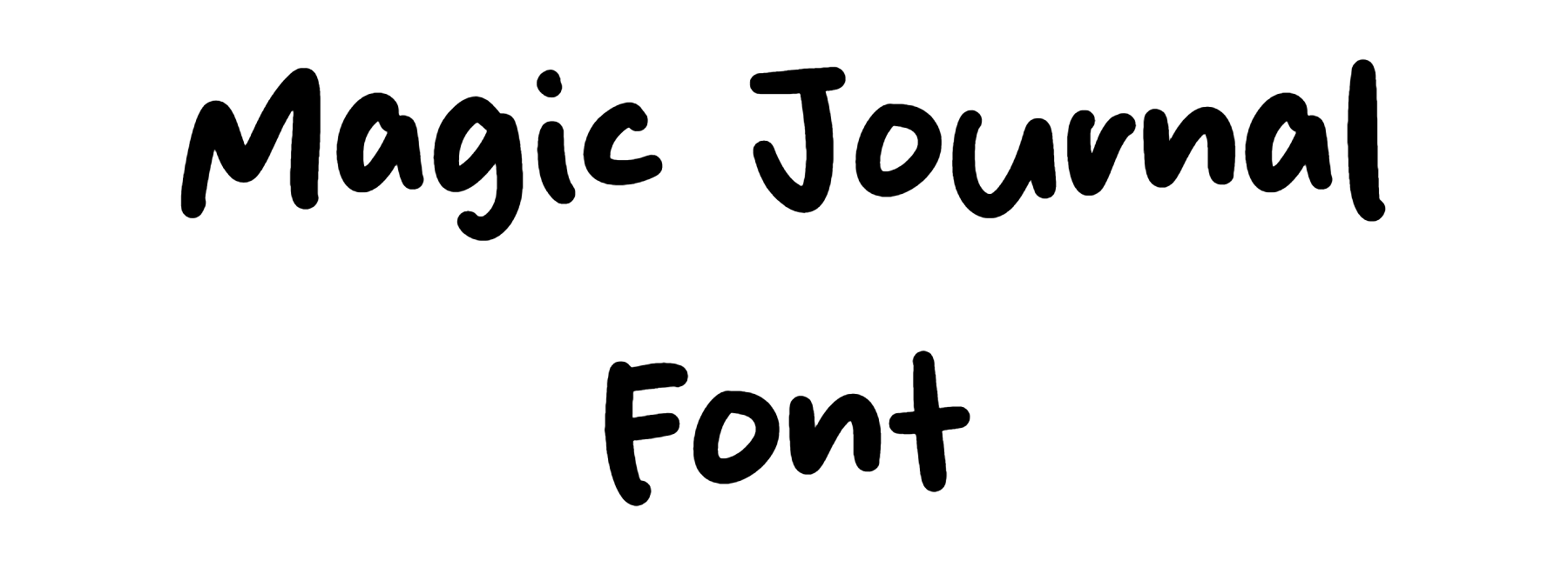 Magic Journal Font Download