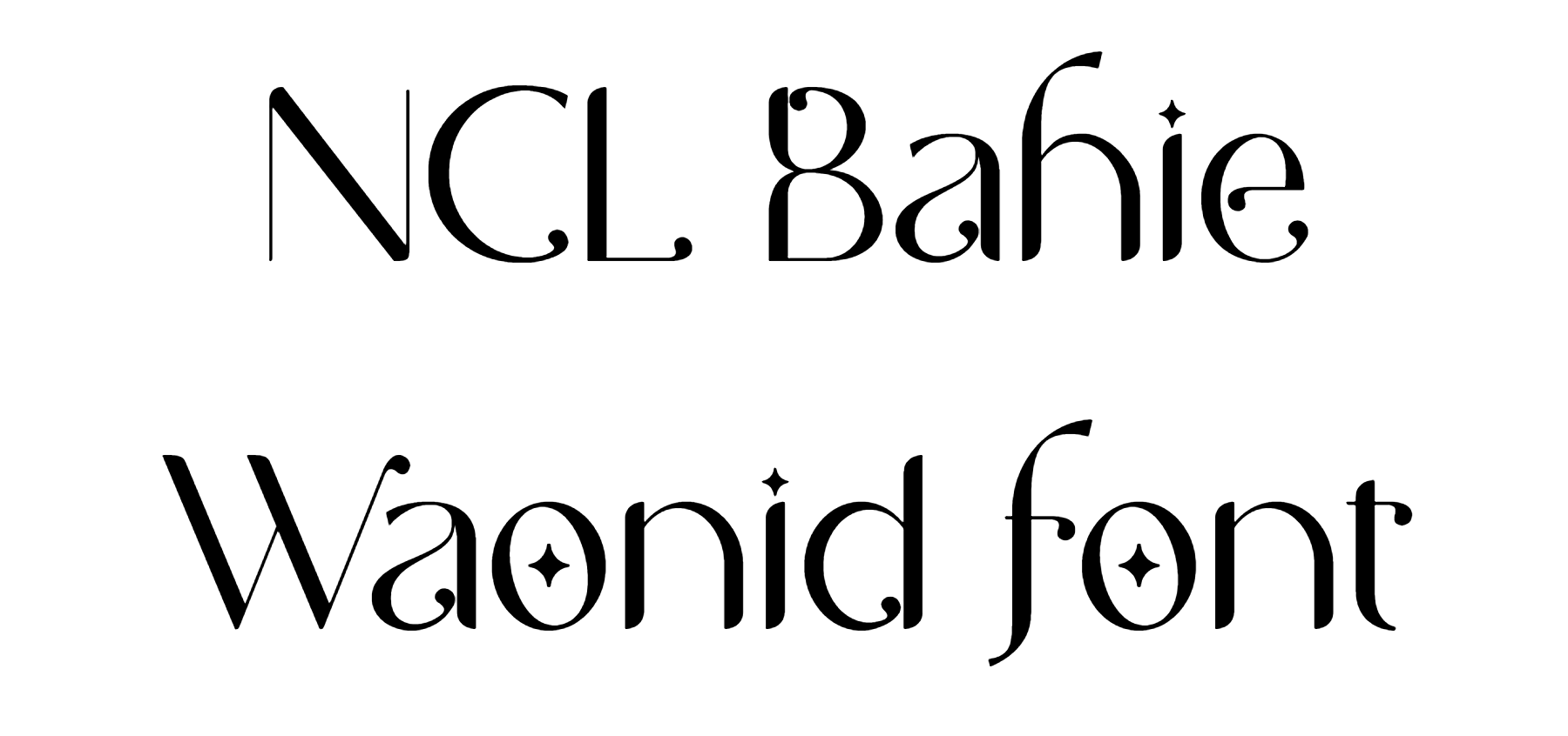 NCL Bahie Waonid font download